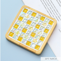 9cm 모자이크 DIY 컵매트 창조적인 수제매트 공예 - 자식 활동 콜라주 장난감, 7 정사각형  별이 빛나는 앨범