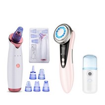 뷰티디바이스LED 페이셜 리프팅 디바이스 페이스 마사지 초음파 스킨 스크러버 진동 주걱 진공 블랙헤드, 03 Type 3