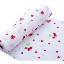 라로사 씽크대 선반 매트 시트 서랍 수납장 바닥 깔개 시트지 크린시트, 딸기(45*300cm), 1