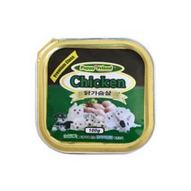 퍼피프랜드 사각캔 닭가슴살 100g X 24개 /통조림사료/애완동물간식/애견간식/강아지훈련간식/닭가슴살캔, 퍼피프랜드 사각캔 닭가슴살 100g X 24개 /통조림