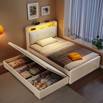 슬라이딩침대 침대2단 통깔판 양면침대 이단침대, 1350mmx2000mm 메인침대