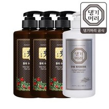 댕기머리 [댕기머리] (리뉴얼) 들애수 탈모샴푸 500ml 3개+한방탈모트리트먼트 1개, 3세트