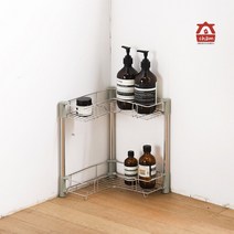 참생활 다용도 욕실선반 코너랙 샴푸렉선반 코너선반, 01.샴푸랙선반 2단
