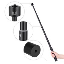 카메라부속품 촬영장비 텔레스코픽 안정기 연장 막대 zhiyun feiyu gimbal stabilizer extension rod 용 알루미늄 합금 극 14 인치 나사 구멍, 없음