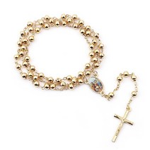 천주교성물 첫영성체선물 묵주 예수 십자가 목걸이 빈티지 십자가 펜던트 가톨릭 초상화 사진 보석 2021 경향 아연 합금 기독교 용품, XL6-7SKZJ