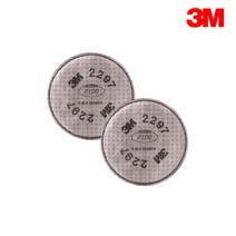 3M 2297 필터 양구형 면체마스크 교체용 필터, 2개