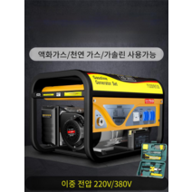 가솔린 발전기 220v 가정용 소형 휴대용 캠핑용발전기, 4000W 220V