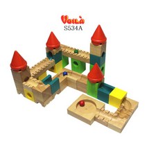 [고품질] 우드 유아선물 유아블럭 나무블록 나무블럭 원목블럭 브알라 아기블럭 1P 우드블록 장난감 블럭장난감 캐슬미로블록 어린이블럭, 단일옵션