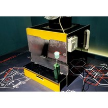 워터 커튼 음압 스프레이 부스 도색 환풍 조절형 페인트 건담, 배수 밸브 및 확장 보드 포함, 검은 색