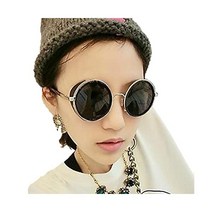 빈티지 선글라스 Steampunk 골동품 라운드 안경 Gearl