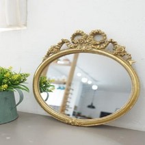 골드 가격인상 리본 빈티지 거울, 상세페이지 참조