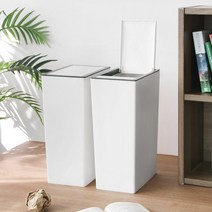 데이즈룸 M 화이트 직사각 휴지통 5종 택1, 원터치형(6.5L)