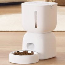 파우시 강아지 고양이 자동급식기 3L, 화이트, 1개 상품 이미지