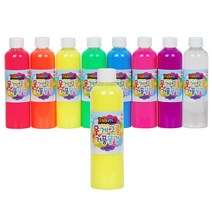 [키즈맘아트] 뭉게구름 거품물감 250ml 낱색 (리필), 형광 파랑