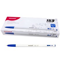 모나미 153 볼펜 0.7mm, 0.7mm[청색 12개입], 12개입