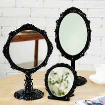 [베스트데코]공주풍 탁상거울 모음, HM-602 (투명_장미접경)