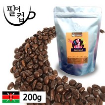 [필더컵] 원두커피 케냐 더블에이 플러스, 원두, 200g, 1개