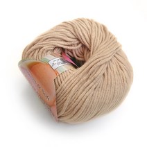 나은몰 마카롱 잔털없는 뜨개실 목도리 털실 블랭킷 인형 신생아 모자 뜨기, 43 크림 베이지