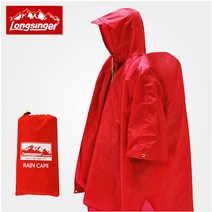 롱싱어 RAIN CAPE 다기능 판초우의, 레드