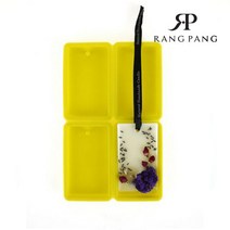 ［랑팡］직사각형 4구 실리콘몰드 (왁스타블렛몰드 석고방향제몰드), 1개