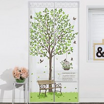 다샵 현관 방문용 일체형자석 EVA 방풍비닐 벤치(반투명)