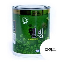 KCC숲으로웰빙 1L/아이방인테리어 셀프페인팅 벽지페인트, 화이트