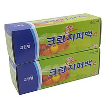 크린랲 크린지퍼백 덕용50매(중) 22cm x 27cm, 10개