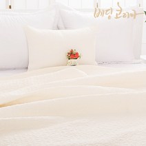 베딩코리아 60수아사면/국내생산/피그먼트/이불/패드/이불패드, 아이보리