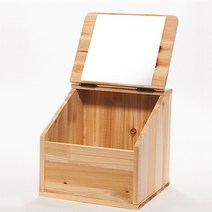 SJ가구 심플 삼나무 화장대, 삼나무(원목)/265*240*250mm