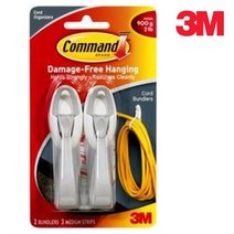 [Champs] 3M 코맨드 전선용 클립 번들 17304 문구용품 클립 문구 다용도걸이 오피스용품