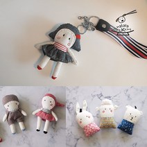 날아라미쎄스깡 키링 만들기 diy패키지(솜포함), 언니오빠 3종 set