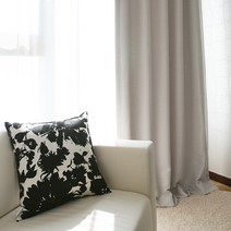 바이지미 실버펄 라이트그레이 암막 커튼