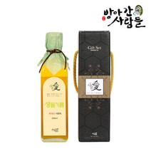 방앗간 사람들 국산 참기름 들기름 생들기름 선물세트, 국산 생들기름 300ml, 1병선물박스