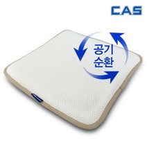 카스 3D메쉬 통풍 쿨방석, 화이트