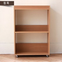 리빙루트 코지 이동형 책장, 원목색