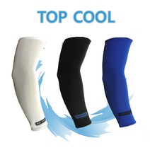 TOPCOOL 야외활동 필수 탑쿨 팔토시 UV차단 자외선 차단 아이스 쿨토시, 회색