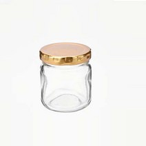 글라스락 유리병/잼병 일자형100g(80ml) 유리용기, 80ml, 일자형100g(80ml)-골드 1개