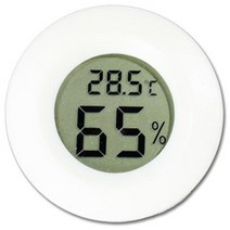 골든라벨 스마일 디지털 온습도계 방수시계, 화이트