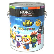 (주)노루페인트 노루페인트 뽀로로 키즈 수성페인트, 3.8L, 에디 아이보리 화이트