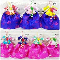콩이네 리본 꽃과나비 한복방향제 만들기 DIY 패키지, 색상, 연핑