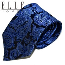 [ELLE HOMME] 엘르옴므 실크넥타이 - 인디아 블랙 8cm