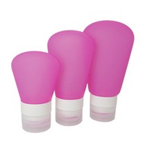보냄 실리콘 화장품용기공병, 핑크, 89ML, 1개