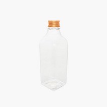 DNS500 알루미늄캡 500ml, 투명용기 골드캡