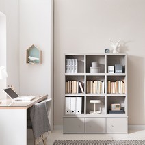 리바트 뉴프렌즈 4단 1200 하부도어책장 (그레이 그레이콤비), 그레이콤비, 그레이콤비(EJSH162744LDGY2)