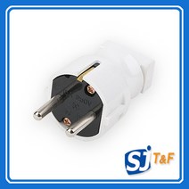 신주기업 노출접지2구콘센트110V SJ-C2503 2P, [플러그 02]꽂음일자형플러그