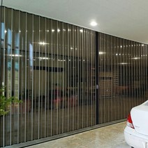 리빙텍스 홀딩도어 자바라 D타입, 01.홀딩 D-홀겹 썬팅블랙 투명, 개폐방식-1.편개