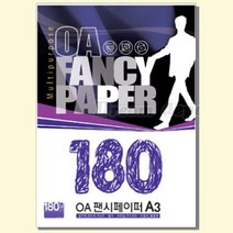 두성 OA 팬시페이퍼 A3 180g 100매, 흰미색