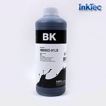 잉크테크 1리터 HP officejet pro 8000 8100 8500 8600 8610 8615 무한리필잉크, 1개, 블랙염료(H8950)