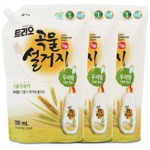 트리오 우리밀 주방세제 리필1200mlx3개, 3개, 1200ml, 1200ml