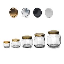 글라스락 [삼광유리] 낮은 유리병 시리즈, 화이트뚜껑, 1000(L)*4, 1000ml, 1개